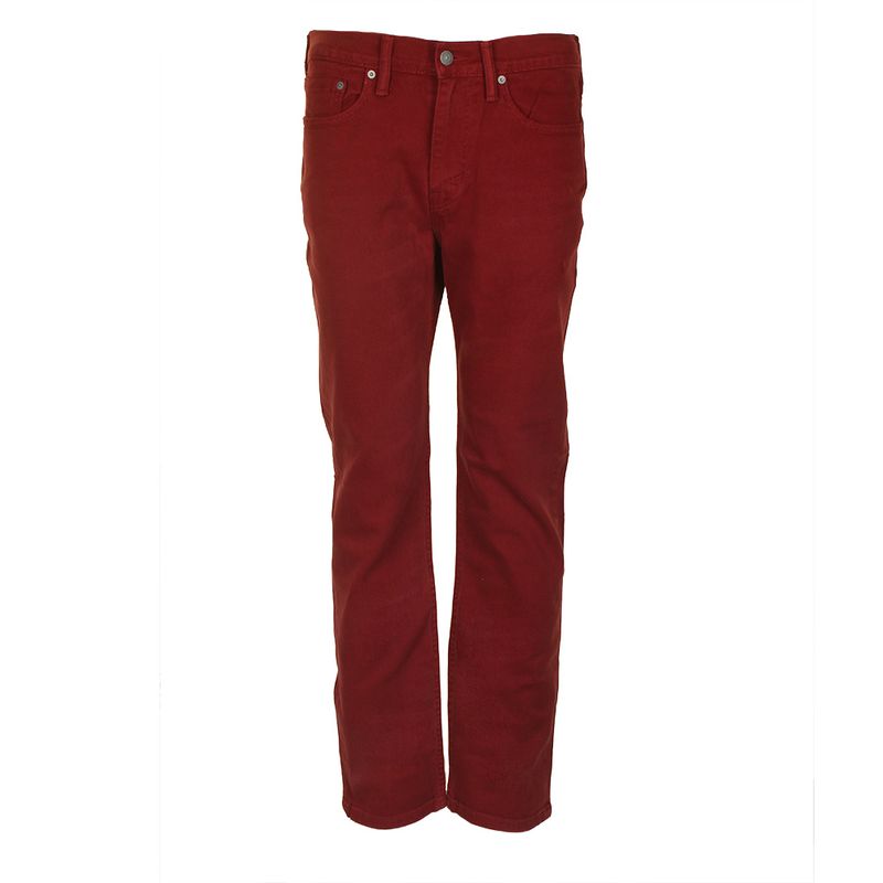 Levis Men's 514 Regular Fit Straight Leg Jeans Auburn Red 0445